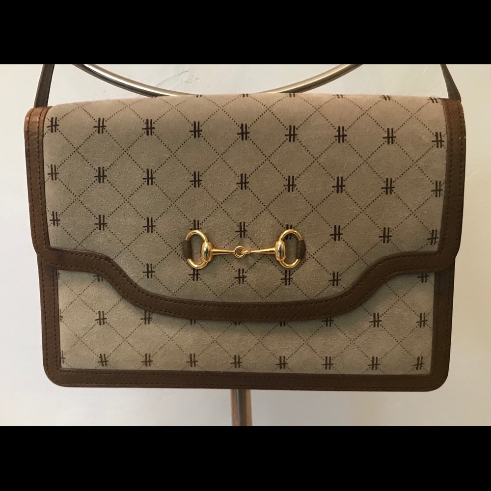 Harrods beautiful suede and leather shoulder bag